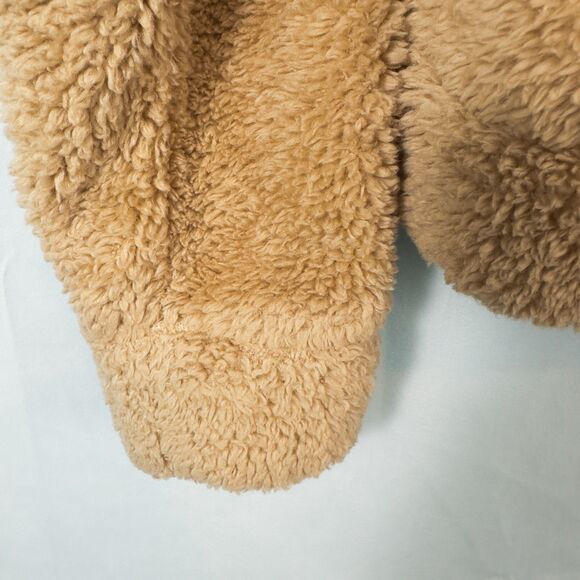 Tentree Eco Teddy Snap Front Fleece Hoodie Womens XL Tan Gorpcore Boho Cozy - Picture 11 of 13